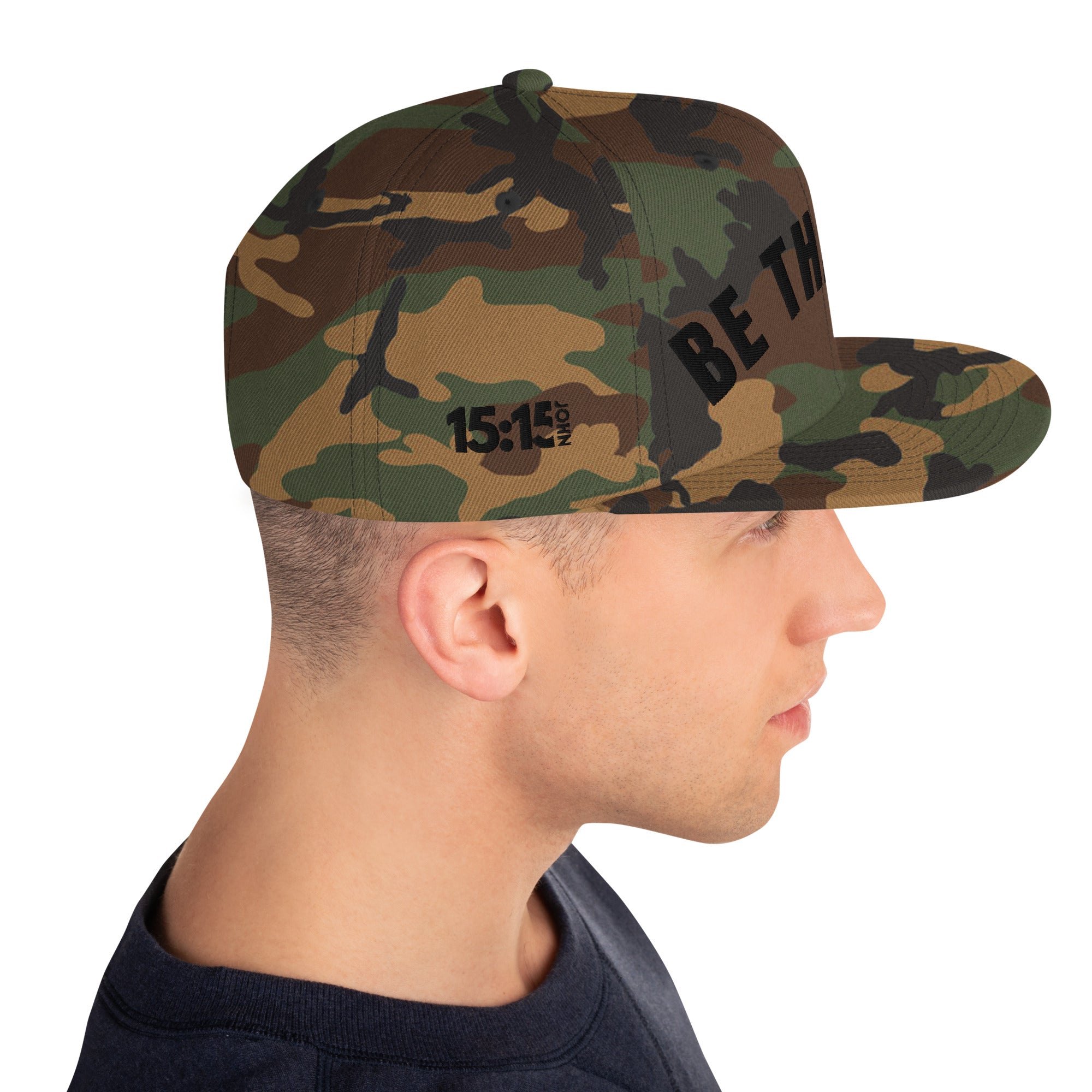 Be the Ark 3D Camo Snapback | Front & Side Embroidery