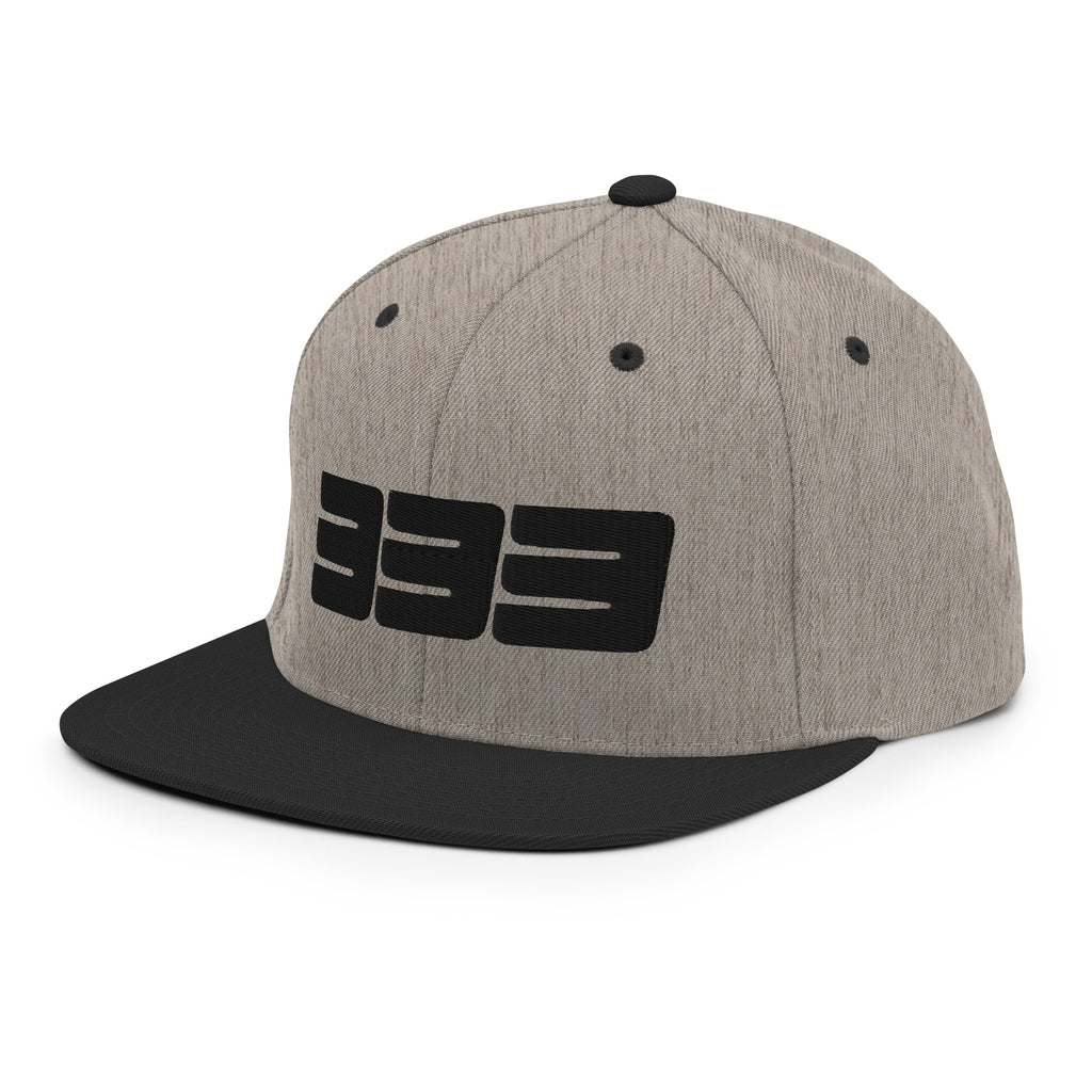 333 3D Snapback Hat | Premium Wool Blend Flat Brim
