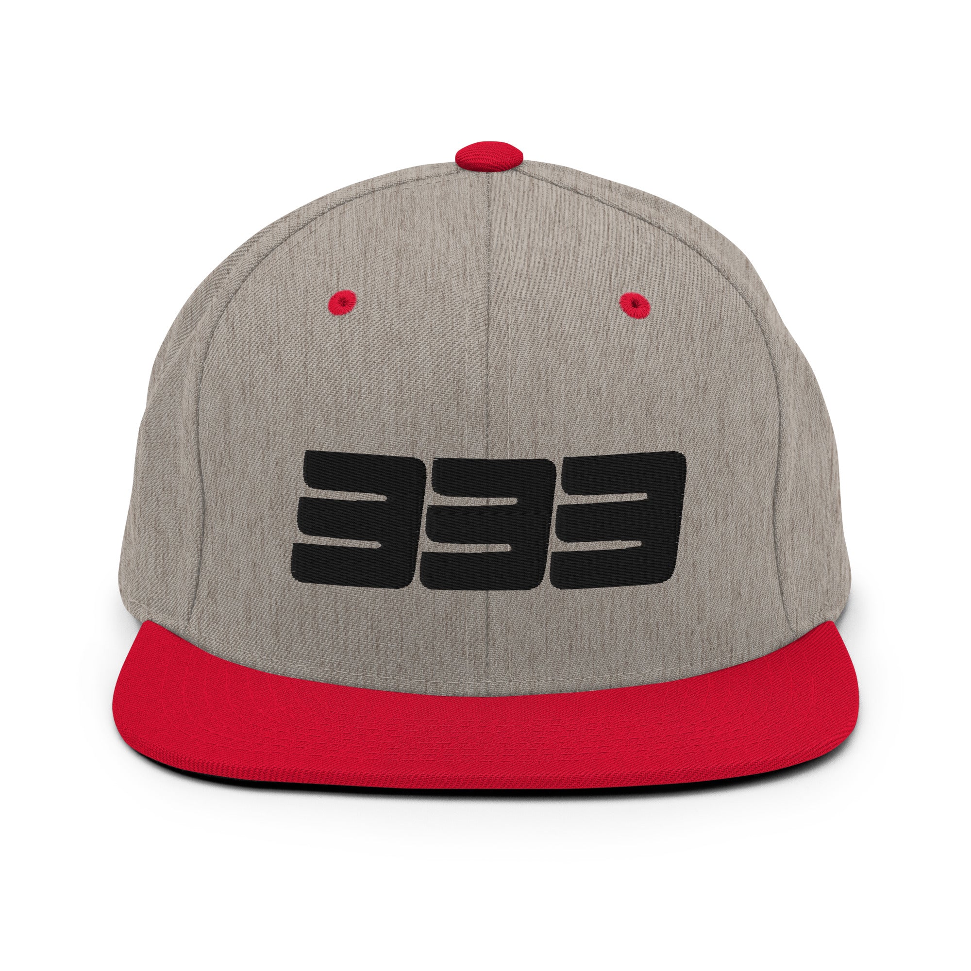 333 3D Snapback Hat | Premium Wool Blend Flat Brim