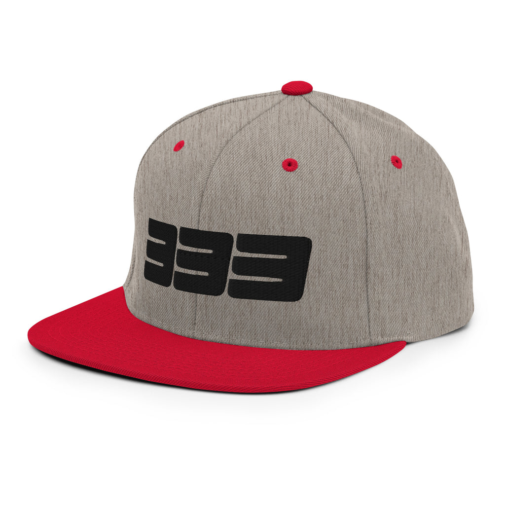 333 3D Snapback Hat | Premium Wool Blend Flat Brim