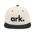 Ark Brand Logo 3D Snapback | Natural/Black Two-Tone Hat