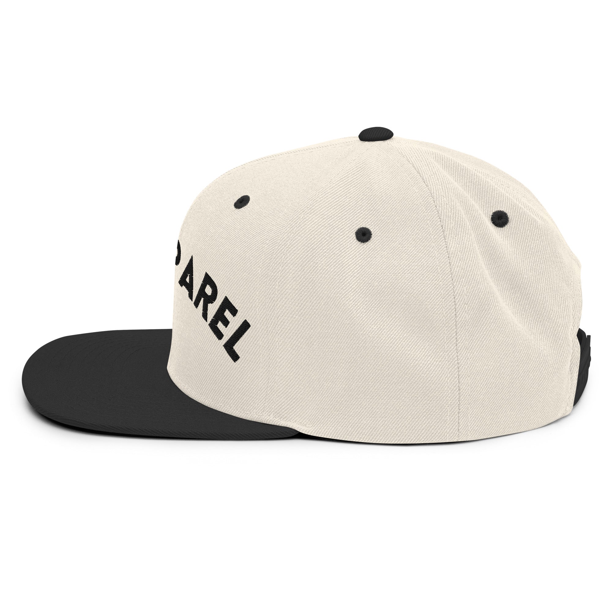 Ark Apparel Signature Snapback | Natural/Black with Side Log
