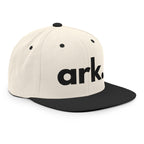 Ark Brand Logo 3D Snapback | Natural/Black Two-Tone Hat