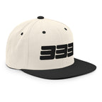 333 3D Snapback Hat | Premium Wool Blend Flat Brim