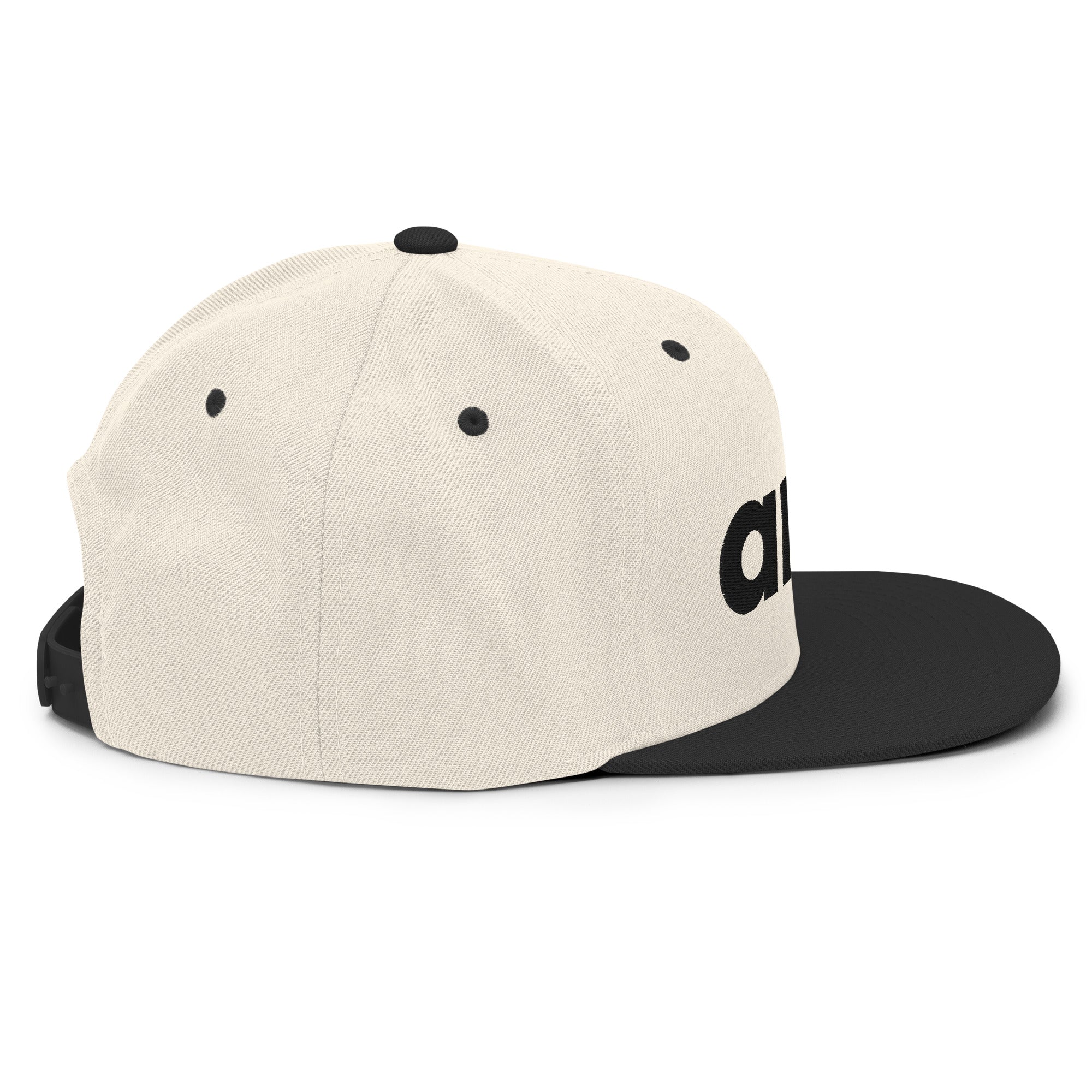 Ark Brand Logo 3D Snapback | Natural/Black Two-Tone Hat