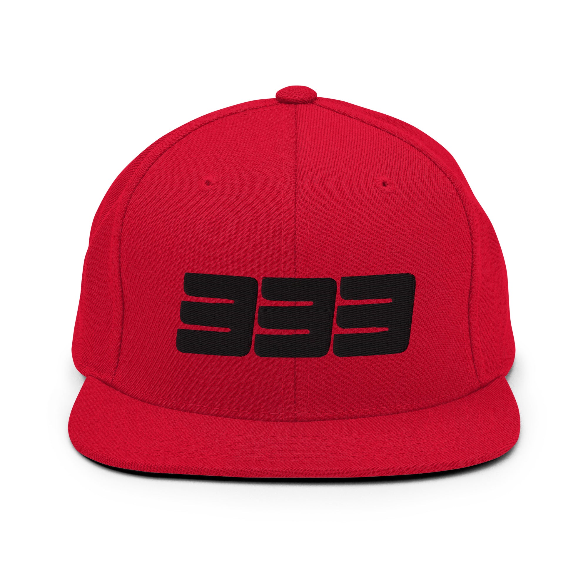 333 3D Snapback Hat | Premium Wool Blend Flat Brim