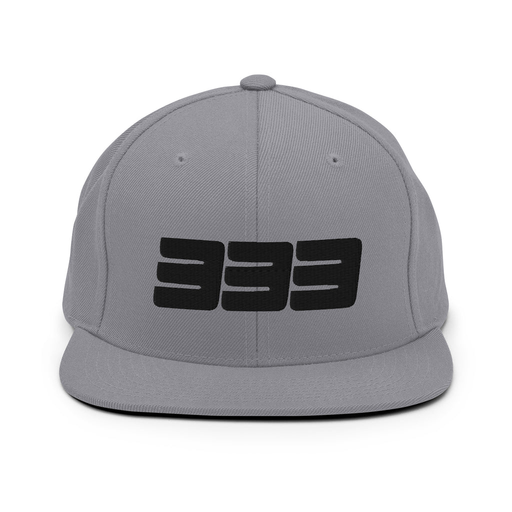333 3D Snapback Hat | Premium Wool Blend Flat Brim
