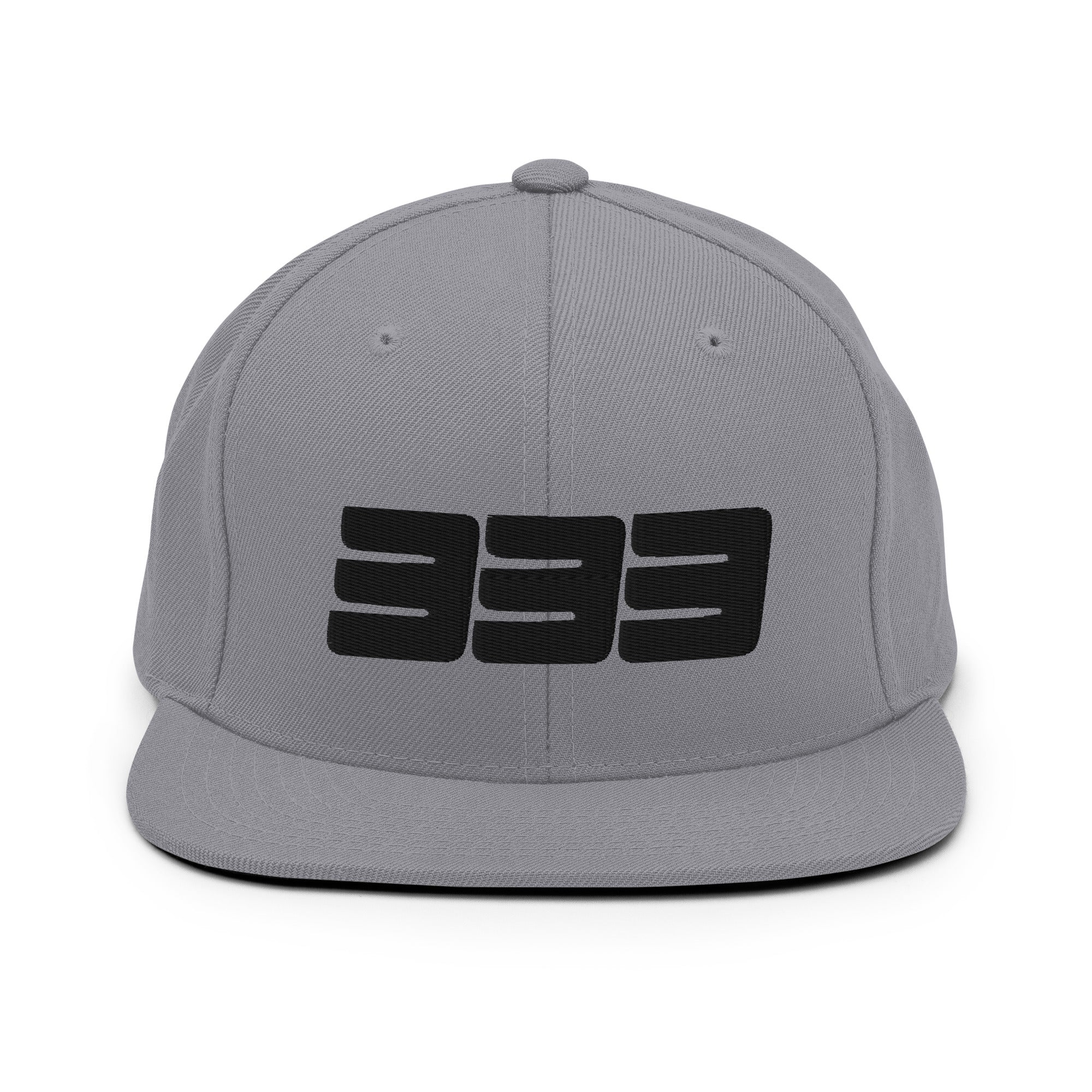 333 3D Snapback Hat | Premium Wool Blend Flat Brim