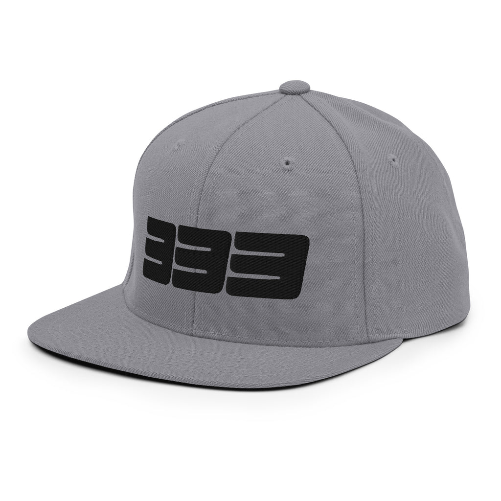 333 3D Snapback Hat | Premium Wool Blend Flat Brim