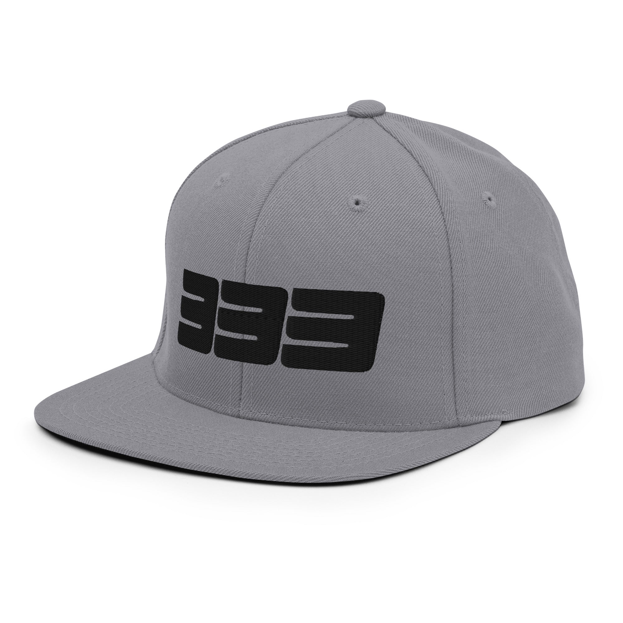 333 3D Snapback Hat | Premium Wool Blend Flat Brim