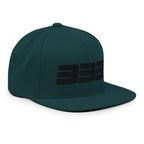 333 3D Snapback Hat | Premium Wool Blend Flat Brim