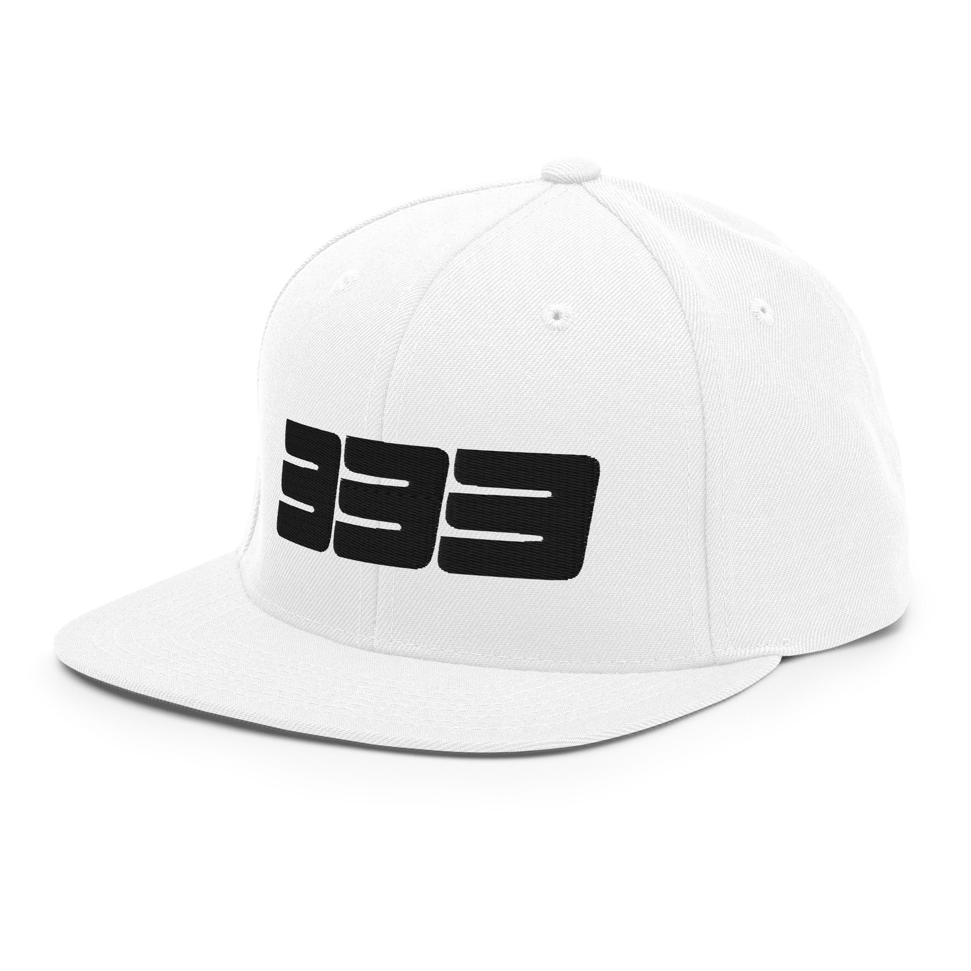 333 3D Snapback Hat | Premium Wool Blend Flat Brim
