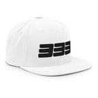 333 3D Snapback Hat | Premium Wool Blend Flat Brim