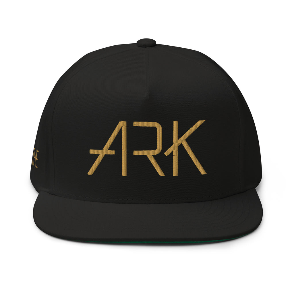 Ark 3D Snapback with Side Embroidery | 5-Panel Cotton Flat Bill