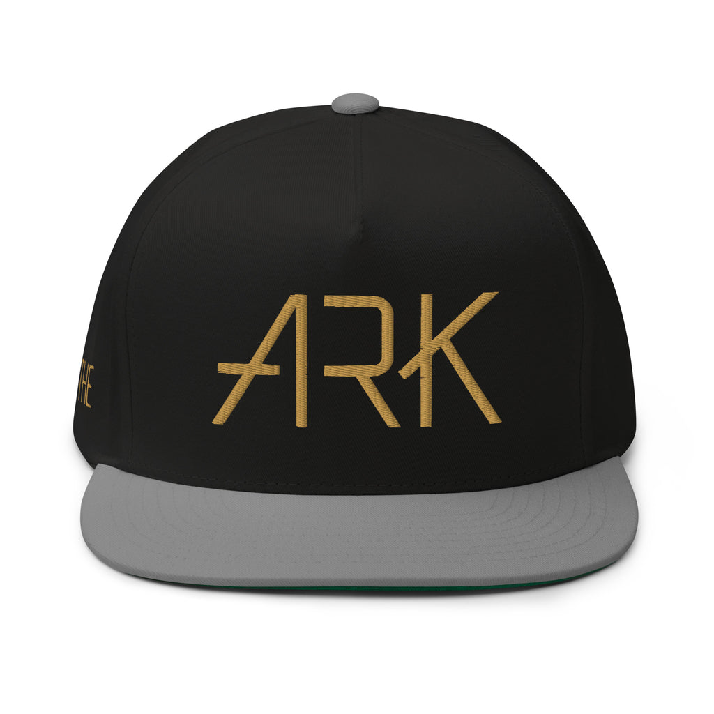 Ark 3D Snapback with Side Embroidery | 5-Panel Cotton Flat Bill