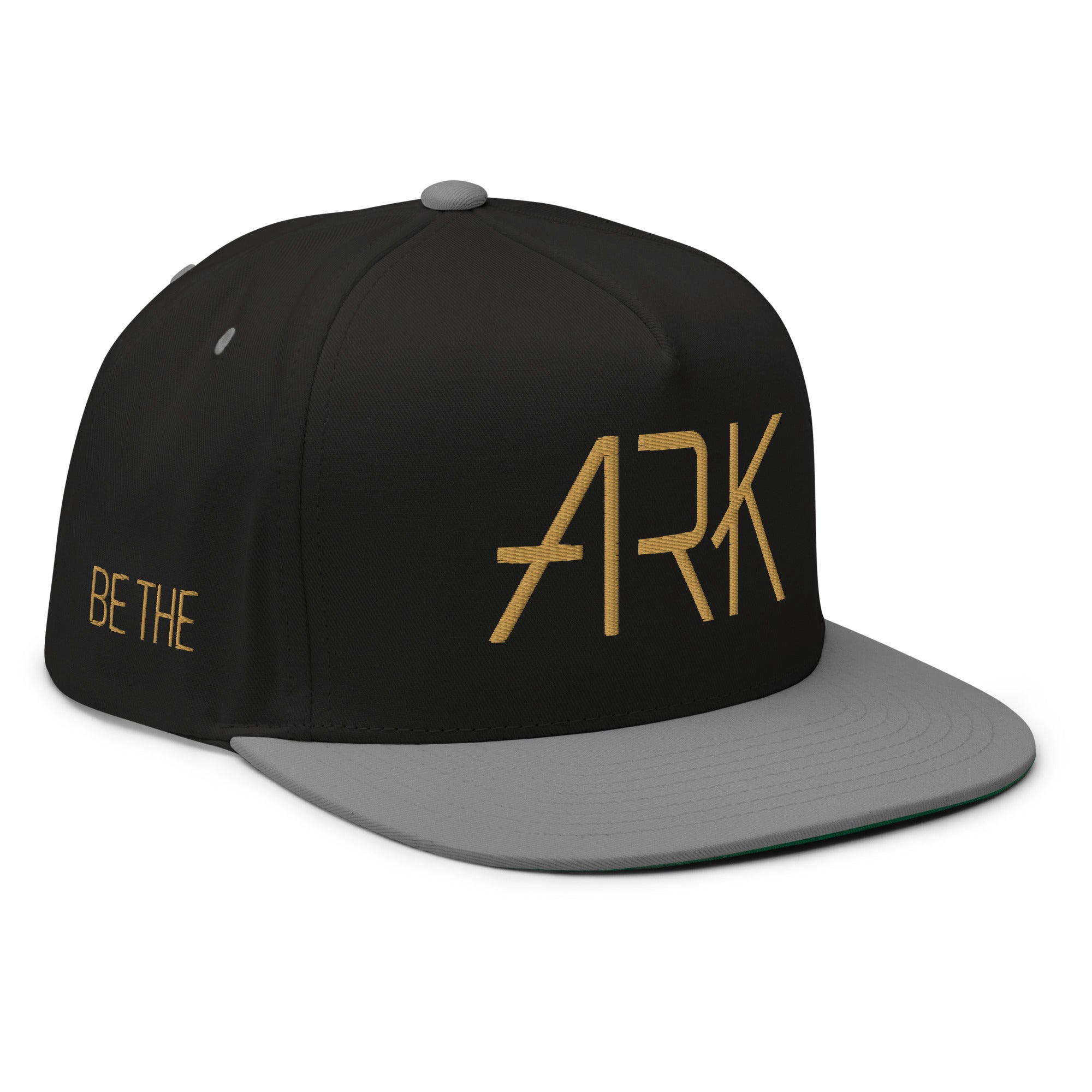 Ark 3D Snapback with Side Embroidery | 5-Panel Cotton Flat Bill