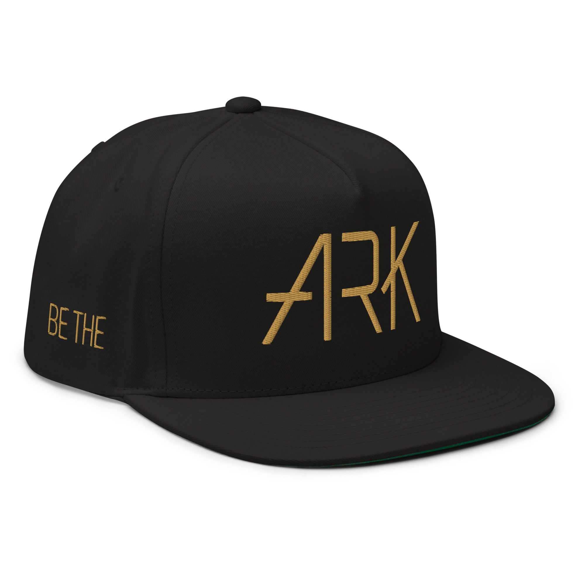 Ark 3D Snapback with Side Embroidery | 5-Panel Cotton Flat Bill