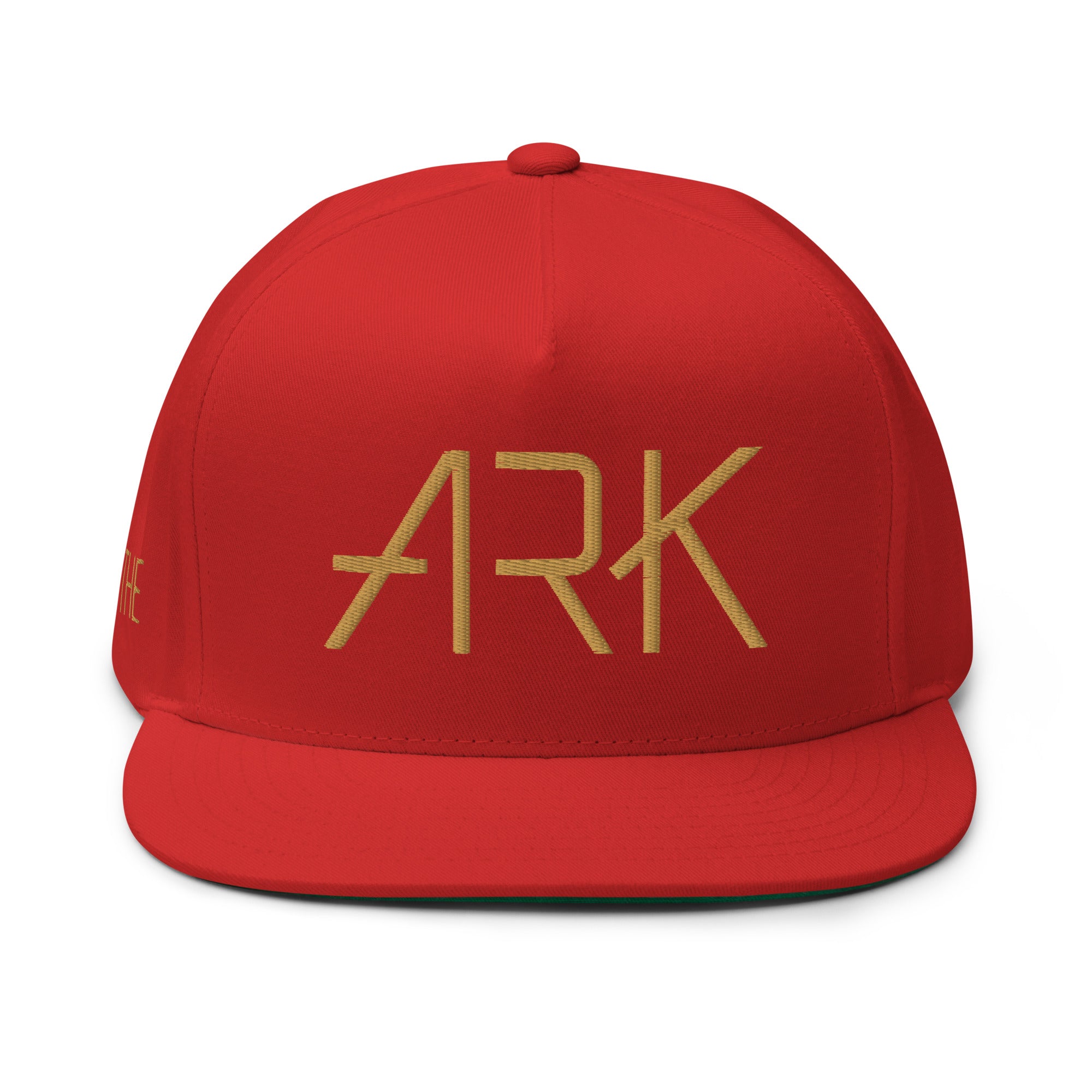 Ark 3D Snapback with Side Embroidery | 5-Panel Cotton Flat Bill