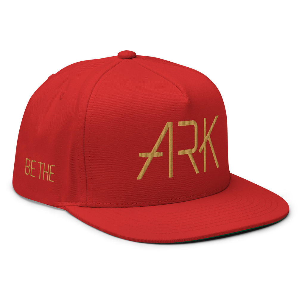Ark 3D Snapback with Side Embroidery | 5-Panel Cotton Flat Bill