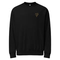 Heart & Cross Oversized Heavyweight Crewneck | Embroidered Christian Streetwear