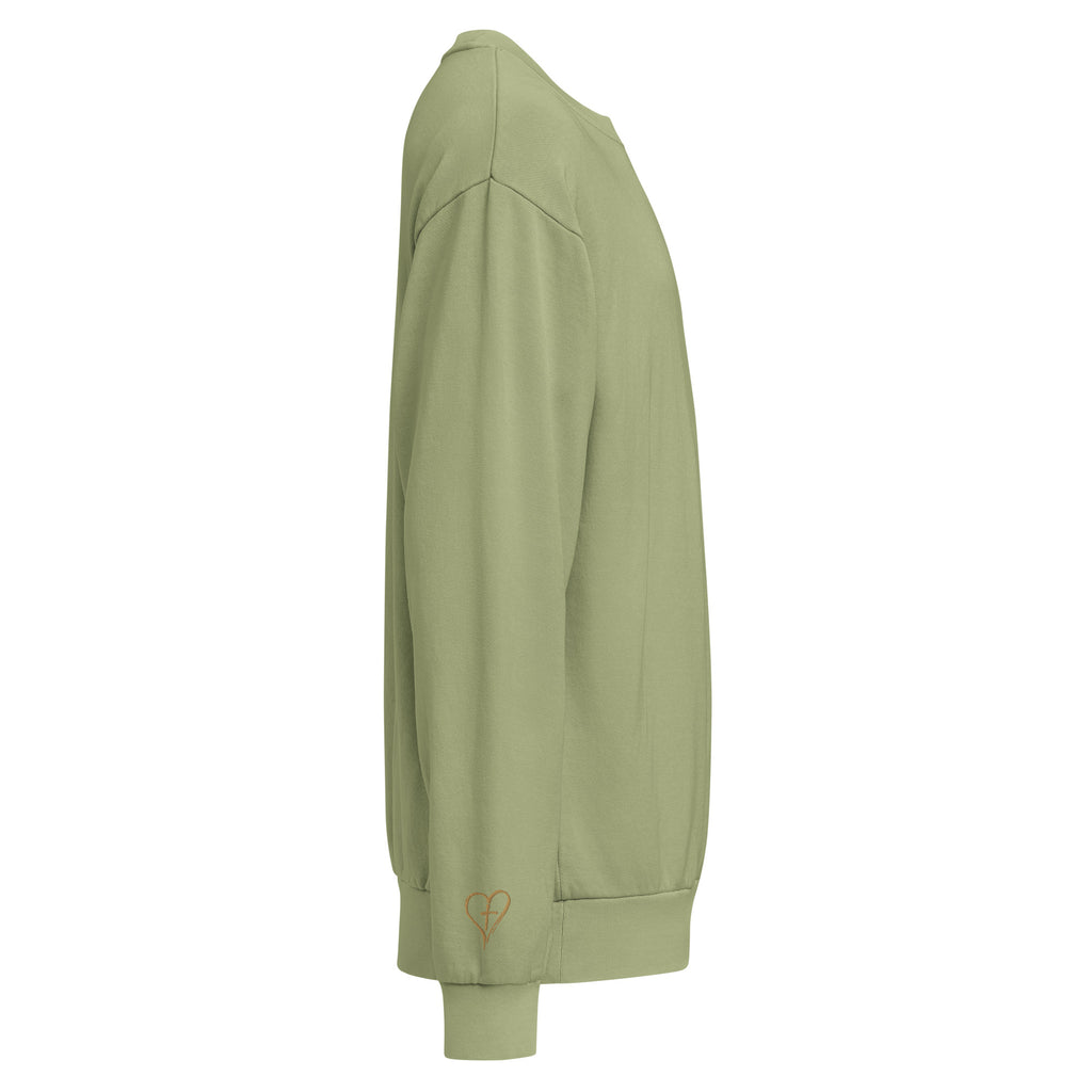 When Mamas Pray Oversized Heavyweight Crewneck | Embroidered Mom Sweatshirt