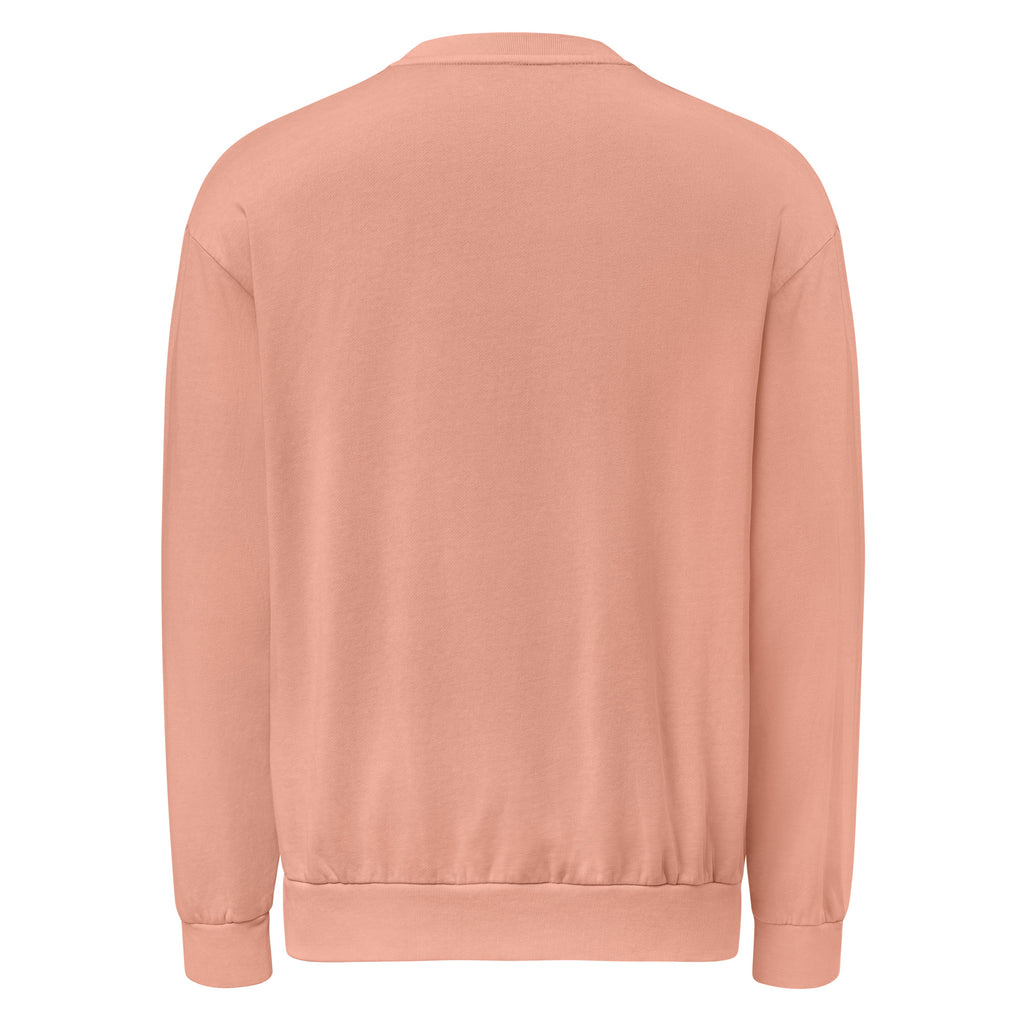 Heart & Cross Oversized Heavyweight Crewneck | Embroidered Christian Streetwear