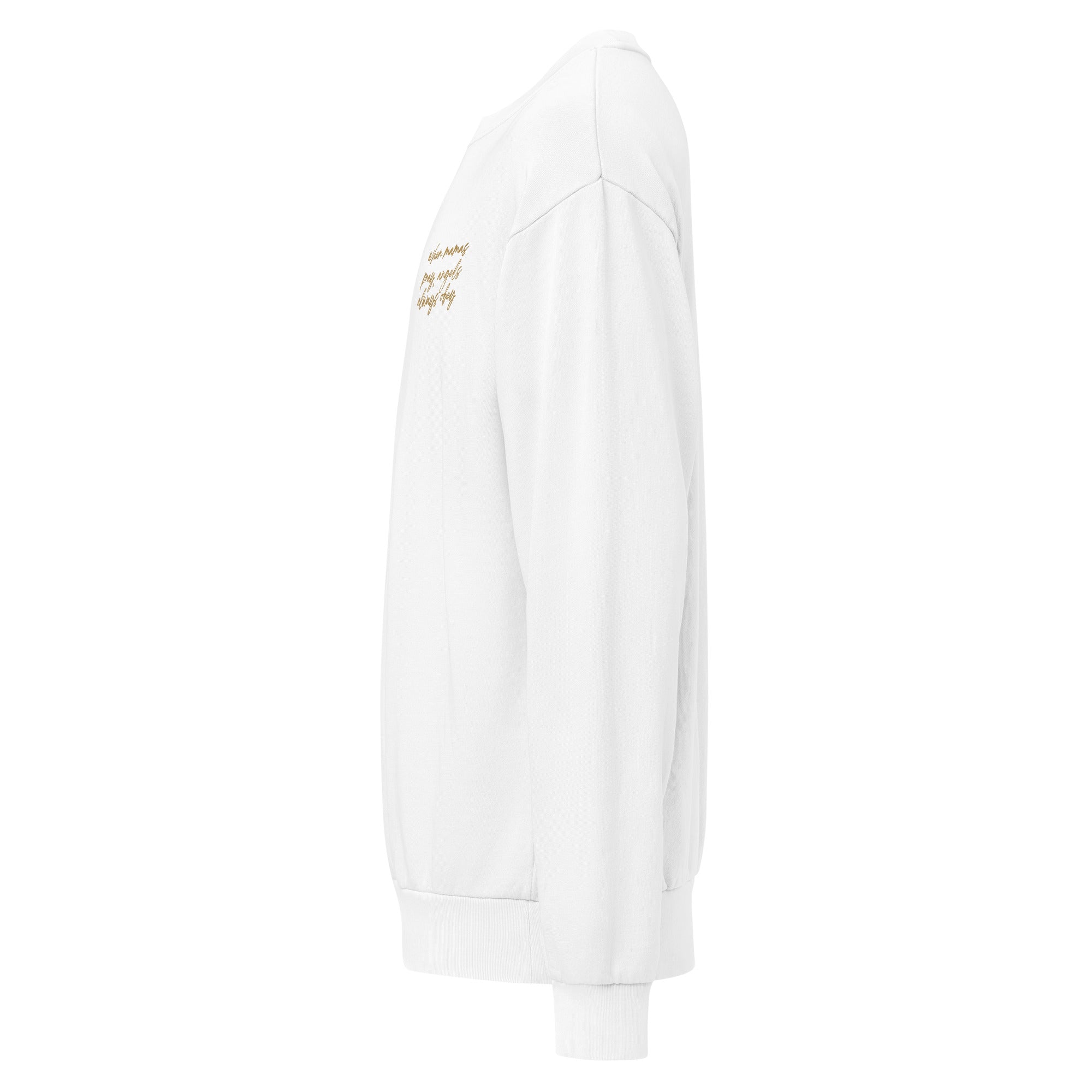 When Mamas Pray Oversized Heavyweight Crewneck | Embroidered Mom Sweatshirt