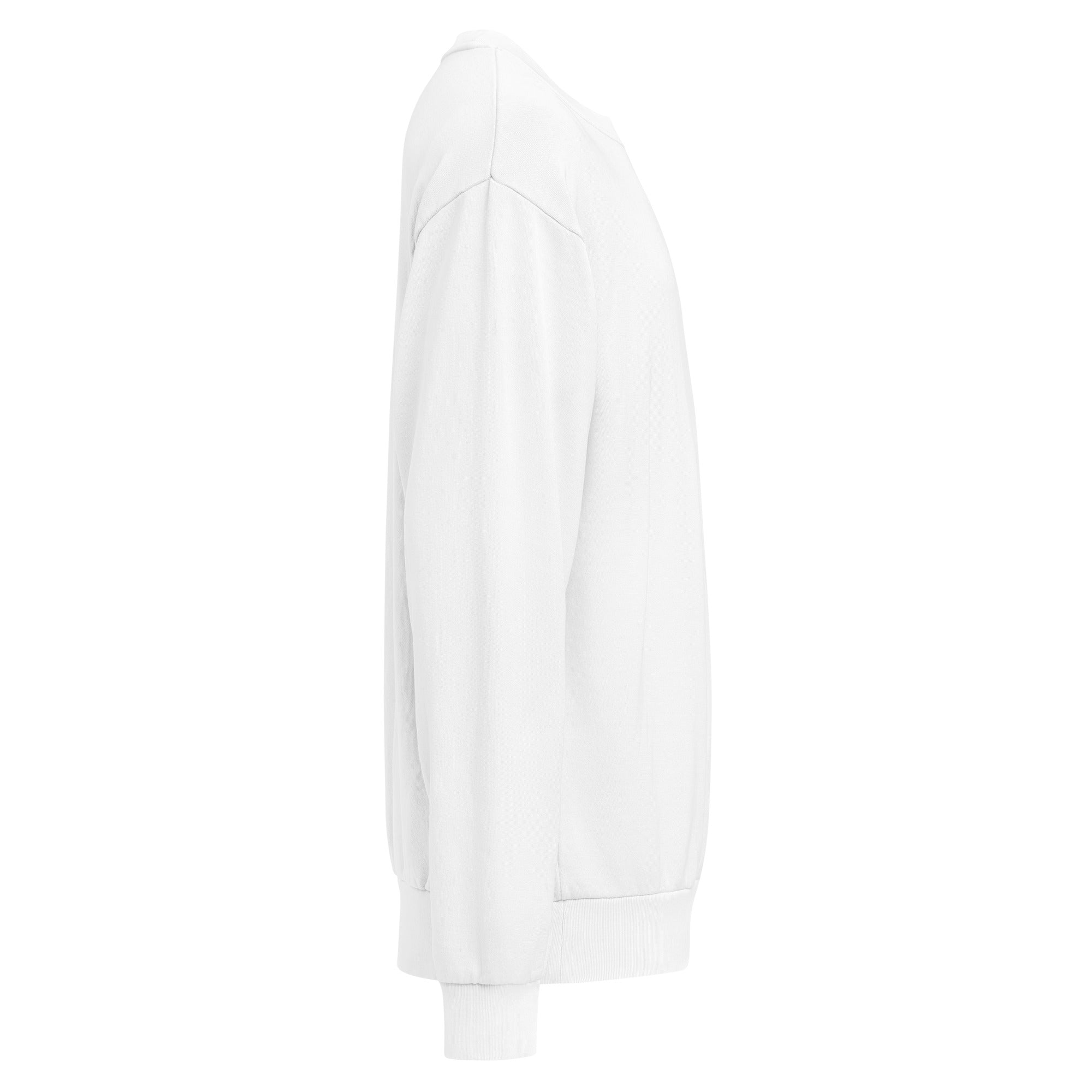 Heart & Cross Oversized Heavyweight Crewneck | Embroidered Christian Streetwear