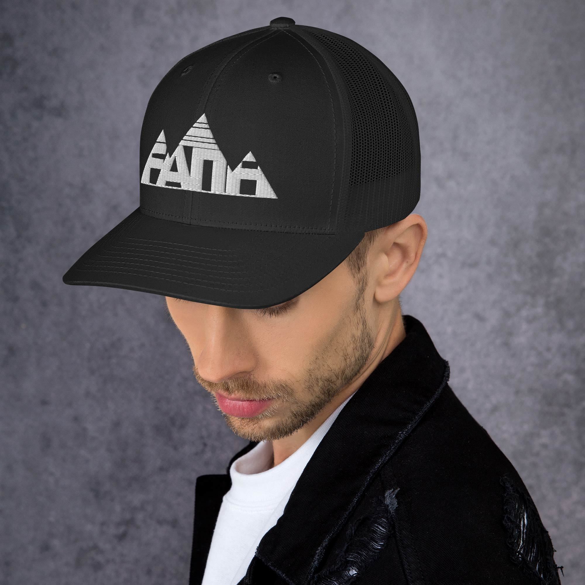 Faith Mountain Retro Trucker Hat | Yupoong 6606 Snapback