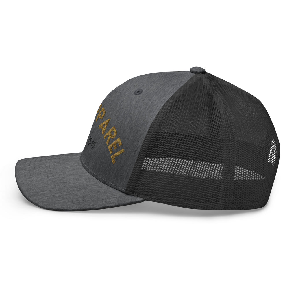 Ark Apparel Retro Trucker Hat | 3D Embroidered John 15:15 Cap