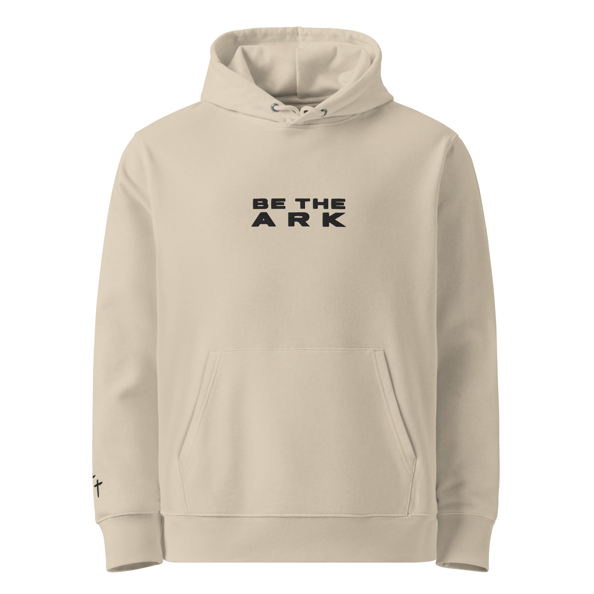 Men's Eco-Friendly Pullover Hoodie - Be The Ark Embroidery - Various Colors Christian Faith Sweatshirt