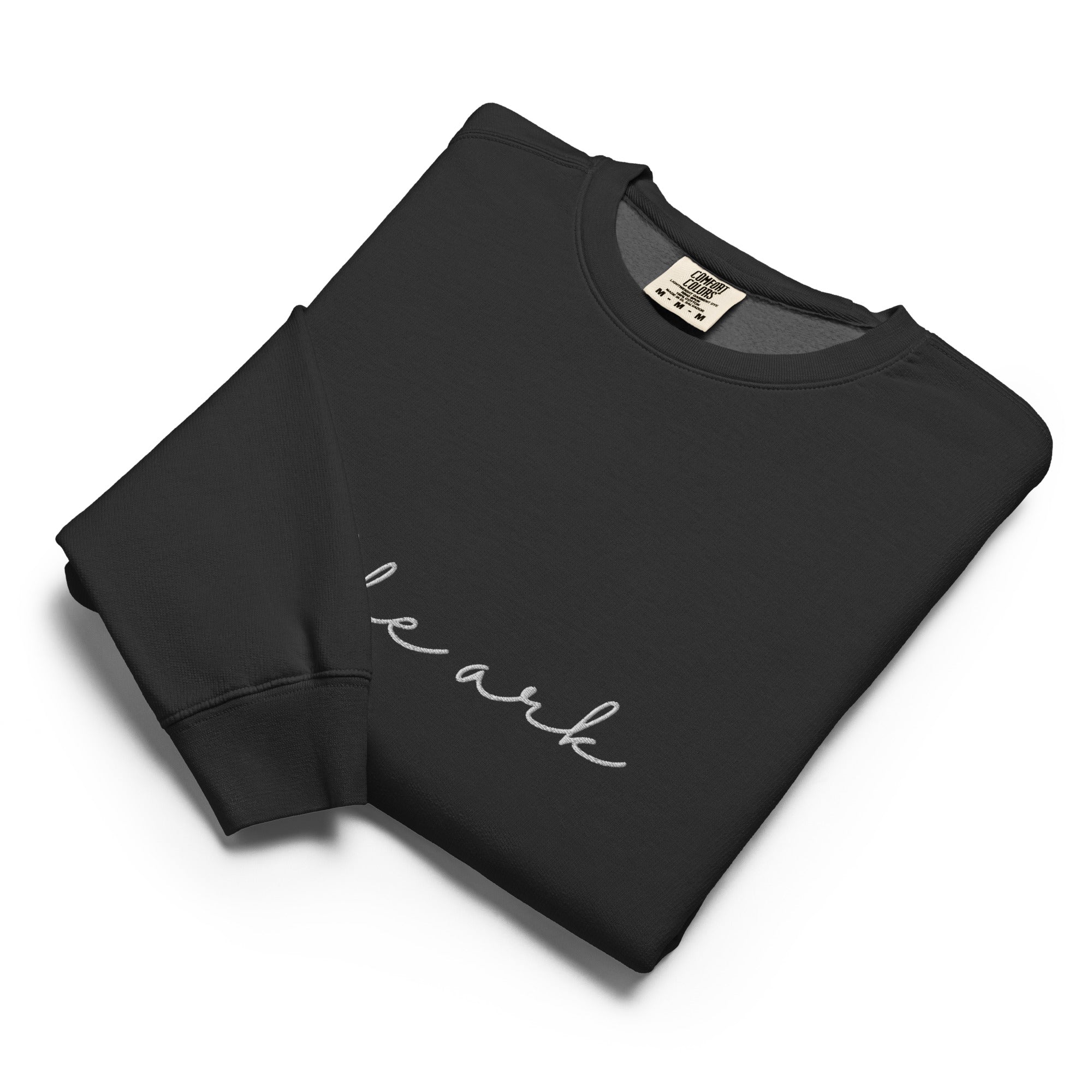 Be The Ark Embroidered Sweatshirt | Vintage Wash Crew with Wrist Detail