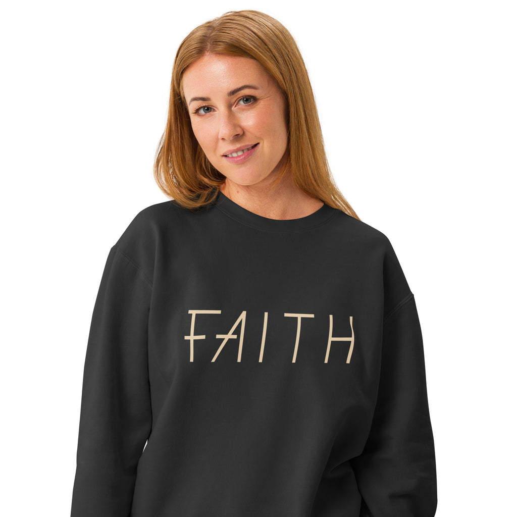 Faith & Proverbs 31:25 Garment-Dyed Sweatshirt | Front & Back Print