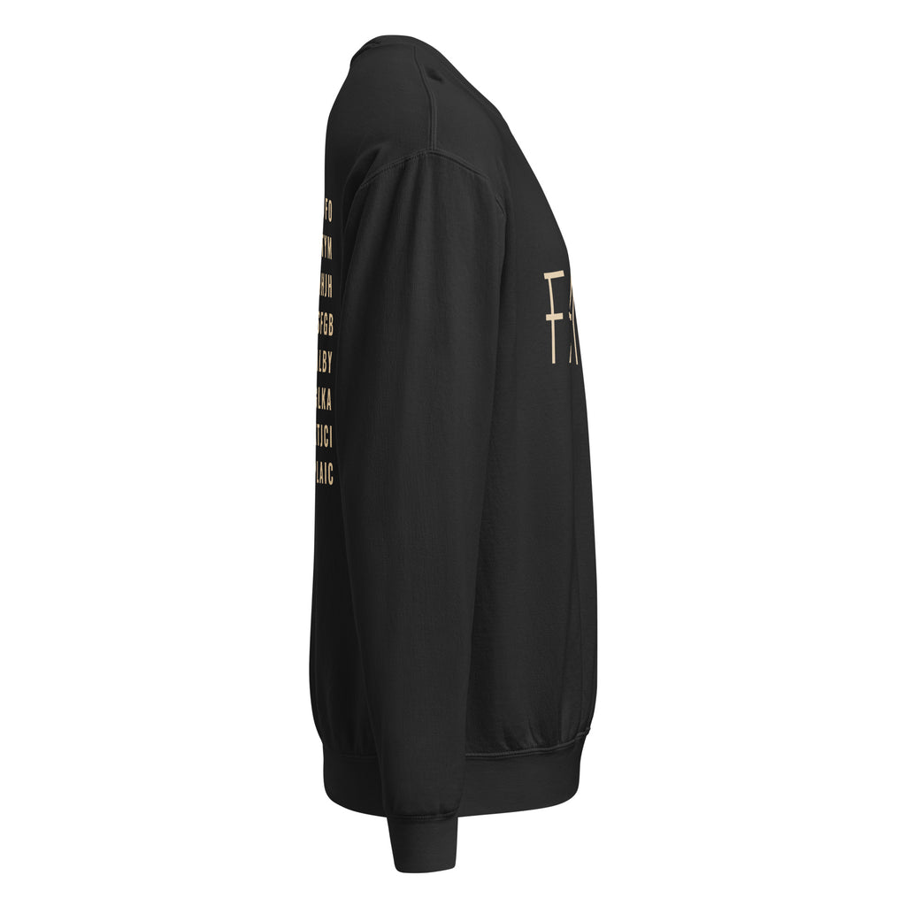 Faith & Proverbs 31:25 Garment-Dyed Sweatshirt | Front & Back Print