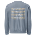 Faith & Proverbs 31:25 Garment-Dyed Sweatshirt | Front & Back Print