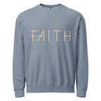 Faith & Proverbs 31:25 Garment-Dyed Sweatshirt | Front & Back Print