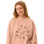 Faith Over Fear Garment-Dyed Sweatshirt | Isaiah 41:10 Vintage Crew