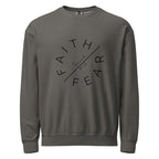 Faith Over Fear Garment-Dyed Sweatshirt | Isaiah 41:10 Vintage Crew