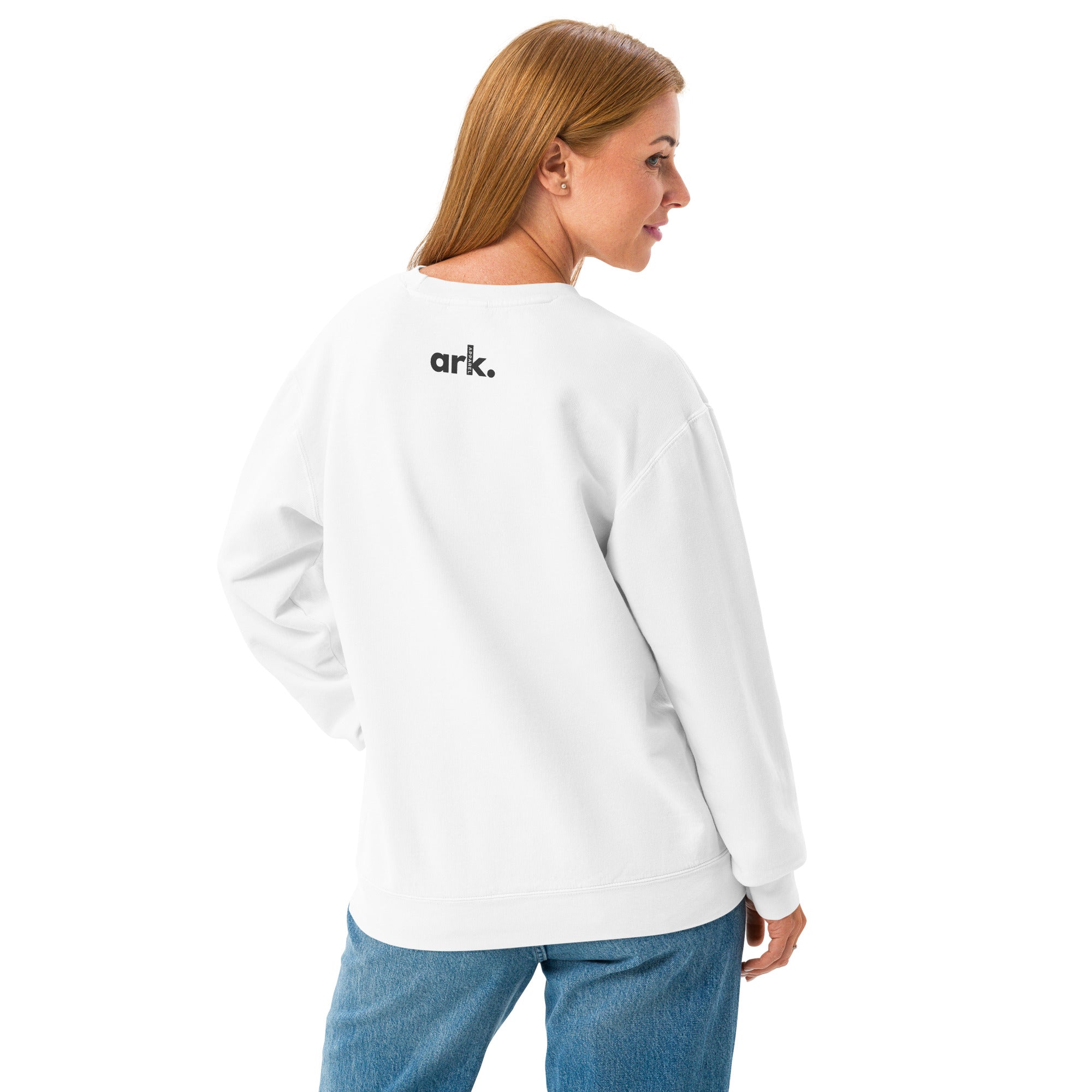 Faith Over Fear Garment-Dyed Sweatshirt | Isaiah 41:10 Vintage Crew