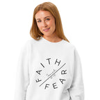 Faith Over Fear Garment-Dyed Sweatshirt | Isaiah 41:10 Vintage Crew