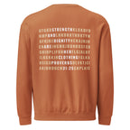 Faith & Proverbs 31:25 Garment-Dyed Sweatshirt | Front & Back Print