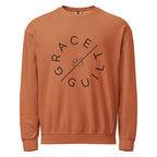 Grace Over Guilt Garment-Dyed Sweatshirt | John 3:17 Vintage Crew