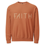 Faith & Proverbs 31:25 Garment-Dyed Sweatshirt | Front & Back Print