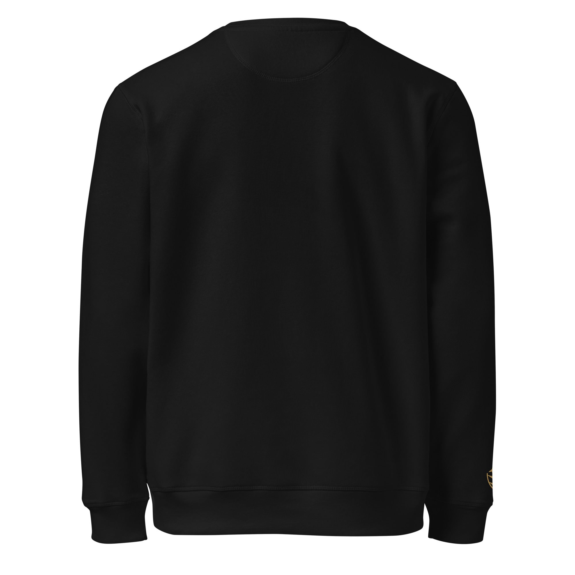 Men Crew Neck Sweatshirt with ARK Front Embroidery Long Sleeve
