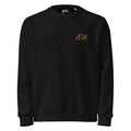 Men Crew Neck Sweatshirt with ARK Front Embroidery Long Sleeve