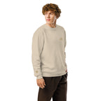 Men Crew Neck Sweatshirt with ARK Front Embroidery Long Sleeve