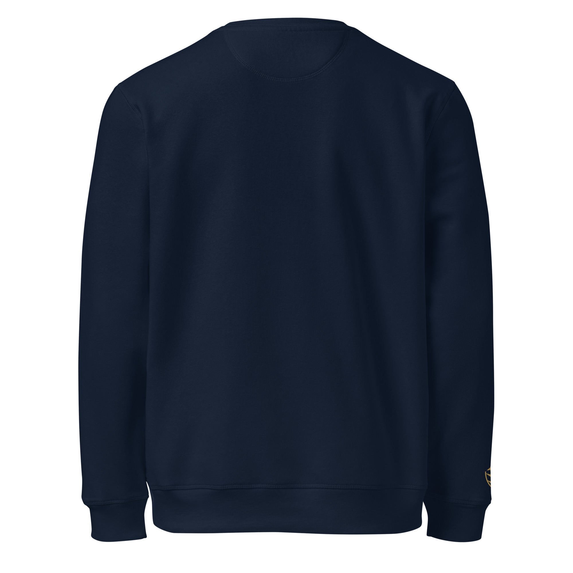 Men Crew Neck Sweatshirt with ARK Front Embroidery Long Sleeve