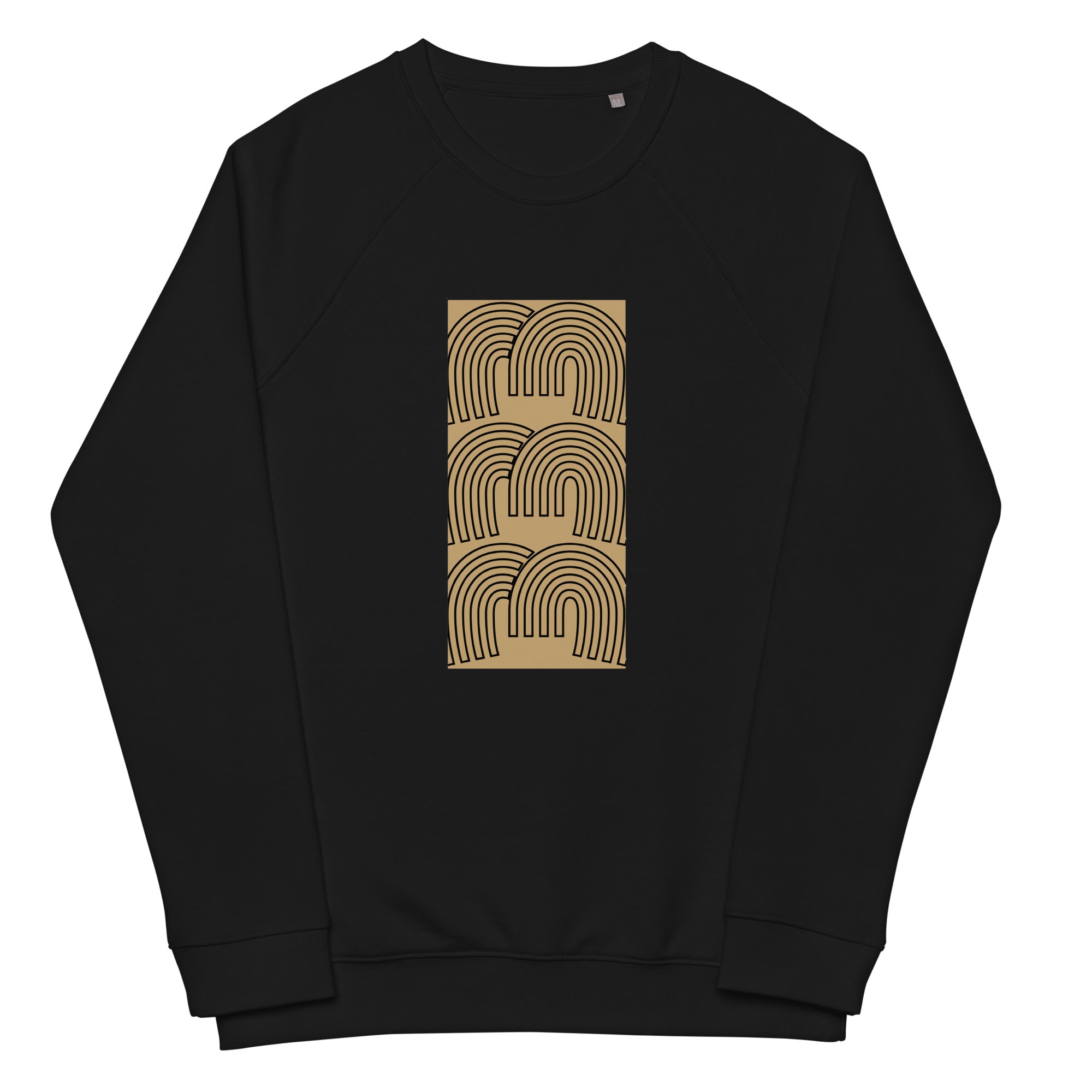 Men's Organic Cotton Raglan Sweatshirt - 333 Angel Number Print - Various Colors Christian Sweater