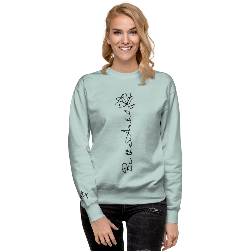 Be the Ark Rose Premium Crewneck | Women's Christian Sweatshirt
