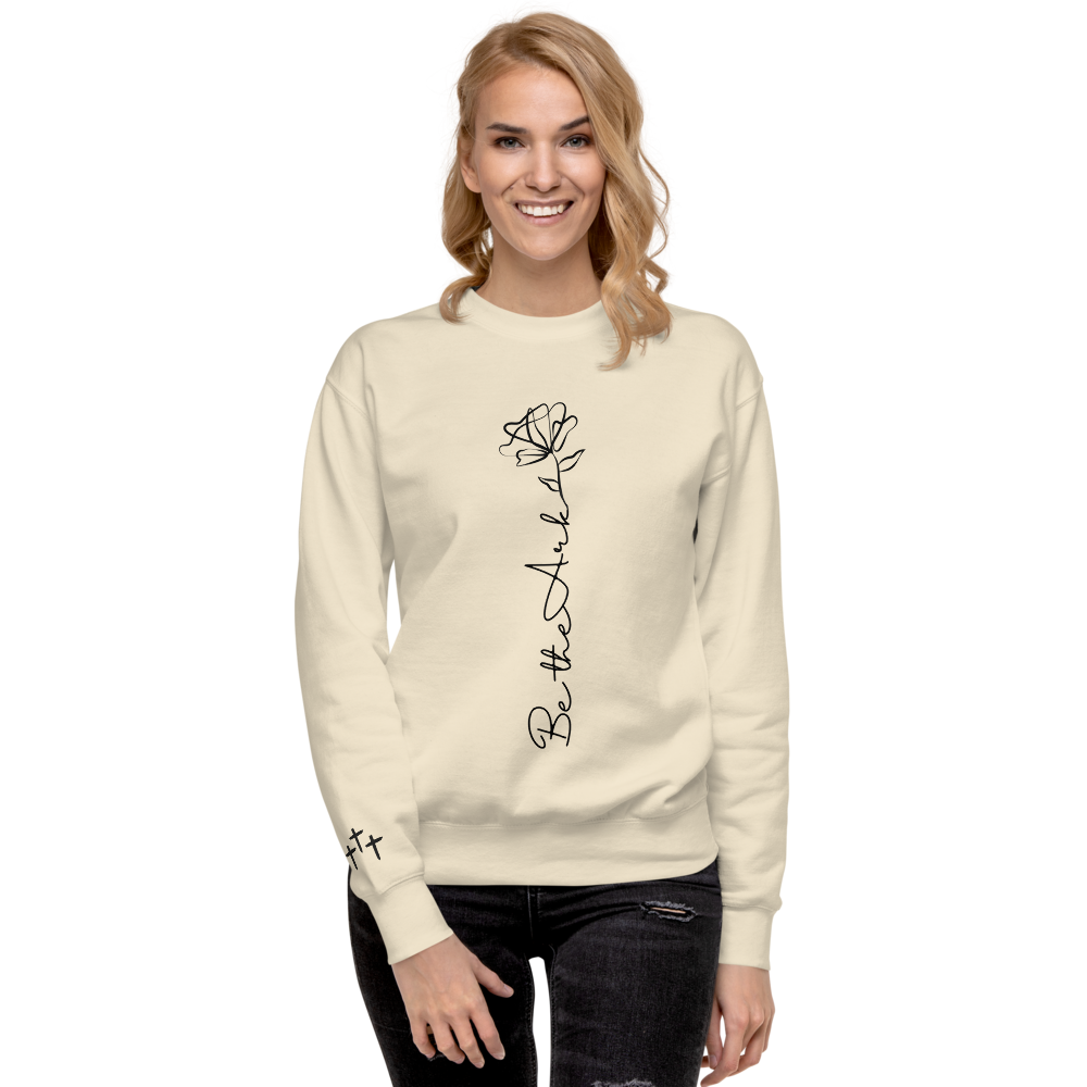 Be the Ark Rose Premium Crewneck | Women's Christian Sweatshirt